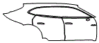 2021 Porsche Taycan  Turbo S Door and Rear Fender Kit - PPF