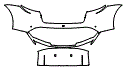 2022 Porsche Taycan Rear Bumper Kit - PPF
