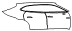 2024 Porsche Taycan  GTS Door and Rear Fender Kit - PPF