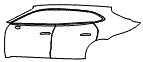 2023 Porsche Taycan  GTS Door and Rear Fender Kit - PPF