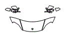 2022 Porsche Taycan Sports Sedan Mirror, Hood and Fender Kit - PPF