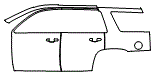 2018 GMC Yukon Rear Fender and Door Kit - PPF