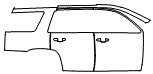 2020 GMC Yukon Rear Fender and Door Kit - PPF