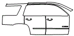 2017 GMC Yukon Door and Rear Fender Kit - PPF