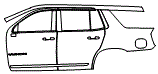 2024 GMC Yukon SLT Rear Fender and Door Kit - PPF