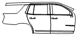 2023 GMC Yukon Rear Fender and Door Kit - PPF