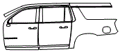2022 GMC Yukon XL Door and Rear Fender Kit - PPF