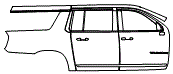 2021 GMC Yukon XL Door and Rear Fender Kit - PPF