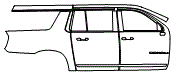 2024 GMC Yukon XL Denali Door and Rear Fender Kit - PPF