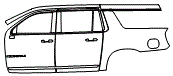 2025 GMC Yukon XL Door and Rear Fender Kit - PPF