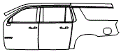 2025 GMC Yukon XL AT4 Ultimate Door and Rear Fender Kit - PPF