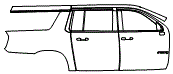 2022 GMC Yukon XL Door and Rear Fender Kit - PPF