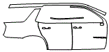 2022 GMC Yukon Rear Fender and Door Kit - PPF