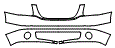 2007 GMC Yukon Base Grille, Lower Bumper and Upper Bumper Kit - PPF