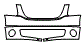 2008 GMC Yukon XL Grille, Lower Bumper and Upper Bumper Kit - PPF