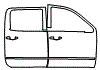 2014 GMC Sierra  Denali Door Kit - PPF