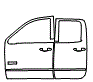 2018 GMC Sierra  All Terrain Door Kit - PPF