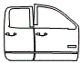 2017 GMC Sierra  All Terrain Door Kit - PPF
