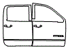 2018 GMC Sierra  SLT Door Kit - PPF