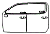 2023 GMC Sierra 1500 Denali Door Kit - PPF