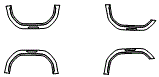 2024 GMC Sierra HD 2500 SLT Fender Flare Kit - PPF