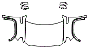 2023 GMC Sierra 1500 Full Hood, Fender and Mirror Kit - PPF
