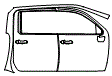2022 GMC Sierra HD  SLT Door and A-Pillar Kit - PPF
