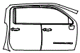 2020 GMC Sierra  Denali Door and A-Pillar Kit - PPF