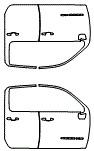 2021 GMC Sierra 2500HD Door Kit - PPF