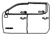 2023 GMC Sierra 1500 AT4X Door Kit - PPF