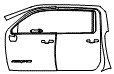 2020 GMC Sierra  AT4 Door and A-Pillar Kit - PPF