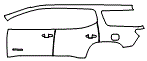2020 GMC Acadia Door and Rear Fender Kit - PPF