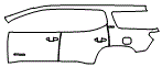2019 GMC Acadia Door and Rear Fender Kit - PPF