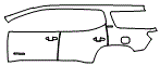 2019 GMC Acadia Door and Rear Fender Kit - PPF