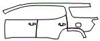 2021 GMC Acadia Door and Rear Fender Kit - PPF