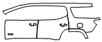 2022 GMC Acadia SLE Door and Rear Fender Kit - PPF