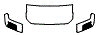 2025 GMC Hummer EV Pickup Upper Hood Kit - PPF