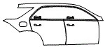 2024 Mercedes Benz GLE SUV  Base Door and Rear Fender Kit - PPF