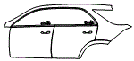2020 Mercedes Benz GLE SUV Door and Rear Fender Kit - PPF