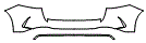 2020 Mercedes Benz GLE SUV  AMG Line Rear Bumper Kit - PPF