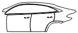 2023 Mercedes Benz GLE Coupe Door and Rear Fender Kit - PPF