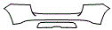 2020 Mercedes Benz GLE SUV  Base Rear Bumper Kit - PPF
