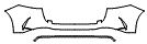 2025 Mercedes Benz GLE SUV Rear Bumper Kit - PPF