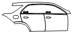 2023 Mercedes Benz GLE SUV  AMG Line Door and Rear Fender Kit - PPF