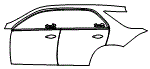 2025 Mercedes Benz GLE SUV  Base Door and Rear Fender Kit - PPF
