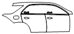 2022 Mercedes Benz GLE SUV  Base Door and Rear Fender Kit - PPF