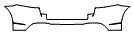 2019 Mercedes Benz GLE SUV  AMG Line Rear Bumper Kit - PPF