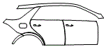 2016 Mercedes Benz GLE SUV Door and Rear Fender Kit - PPF