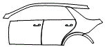 2016 Mercedes Benz GLE SUV Door and Rear Fender Kit - PPF