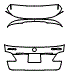 2019 Mercedes Benz GLE SUV Trunk Lid Kit - PPF